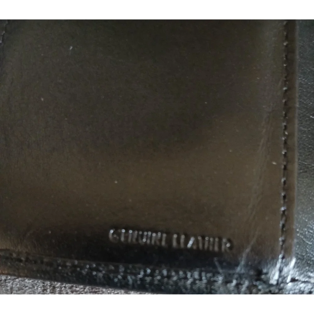 Kenneth Cole New York Black Genuine Leather Clutch Wallet -Credit Cards Ect #906